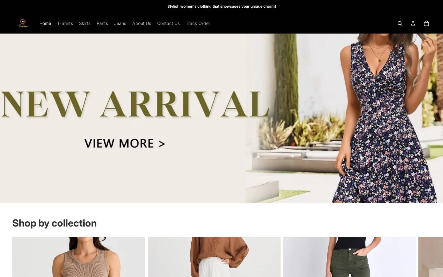 Kgboutique homepage screenshot