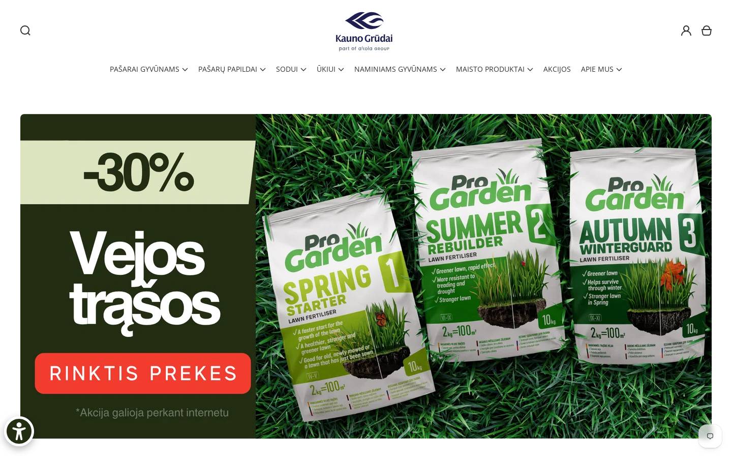 kgshop.eu homepage screenshot