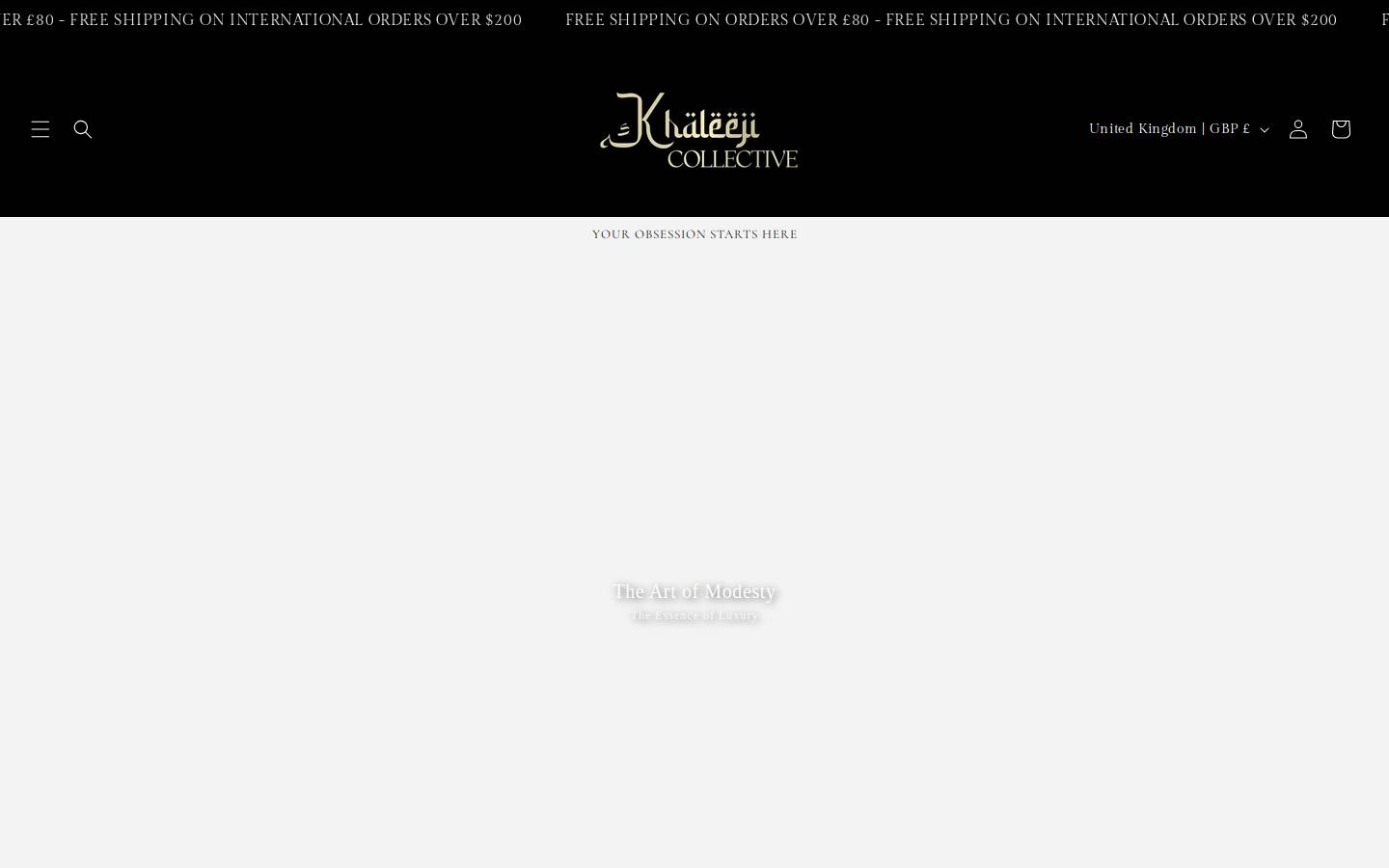 khaleejicollective.com homepage screenshot