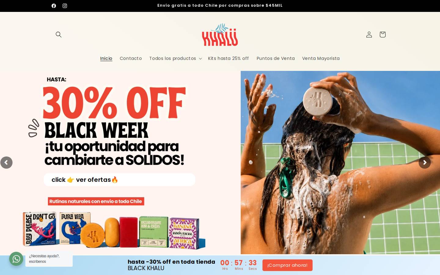 khalu.cl homepage screenshot
