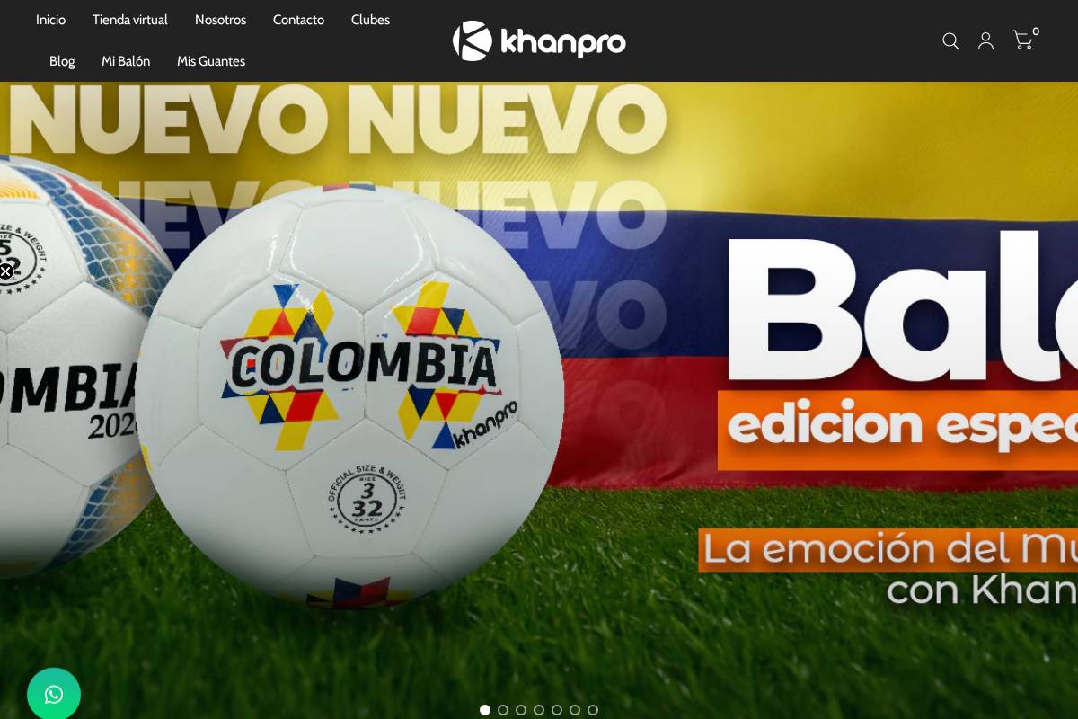khanprocolombia.com homepage screenshot