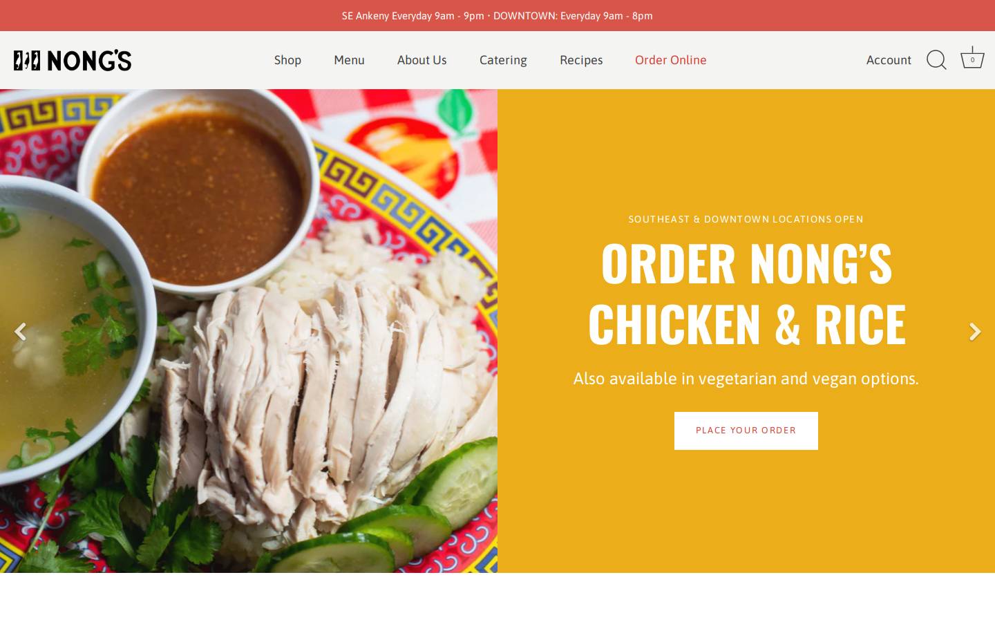 khaomangai.com homepage screenshot