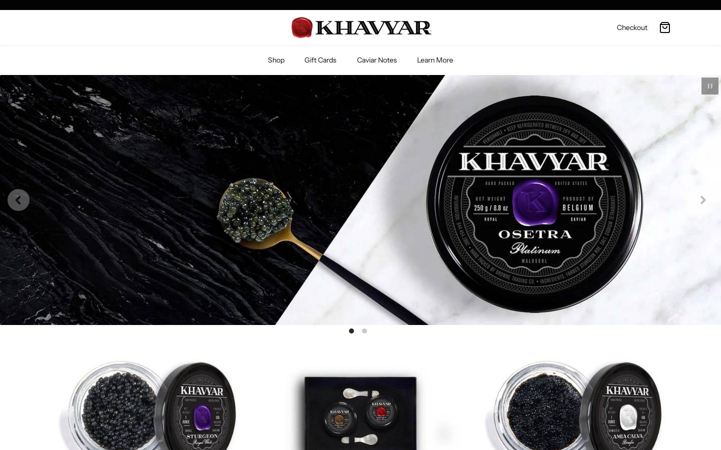 khavyar.com homepage screenshot