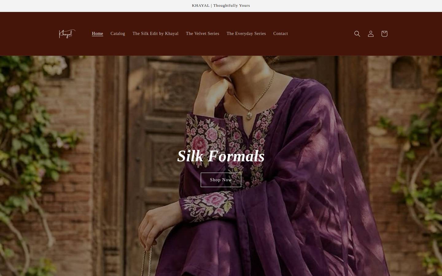khayalofficial.com homepage screenshot