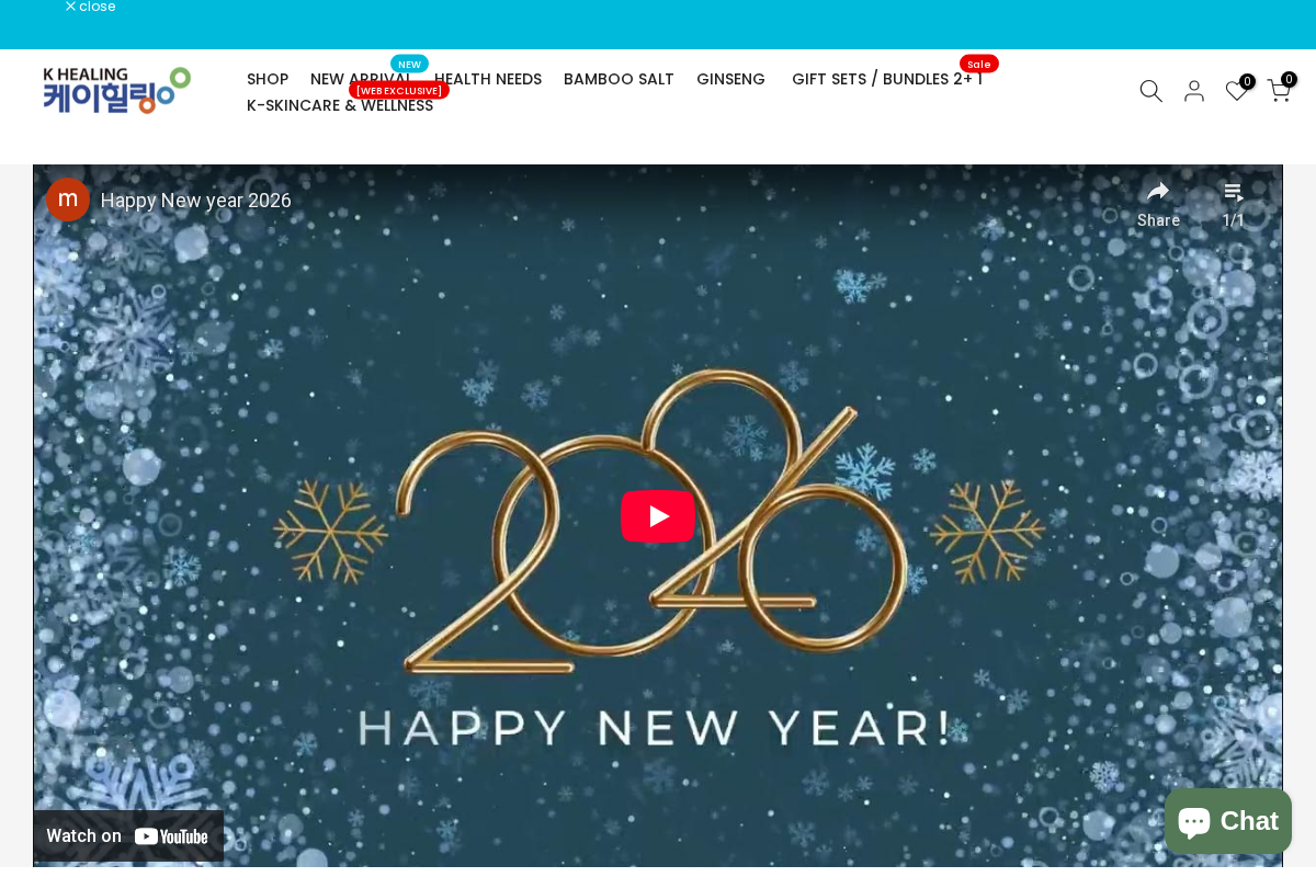 K Healing homepage screenshot