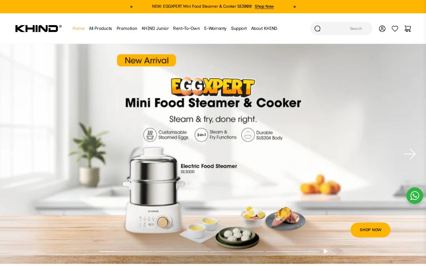 khind.com.my homepage screenshot