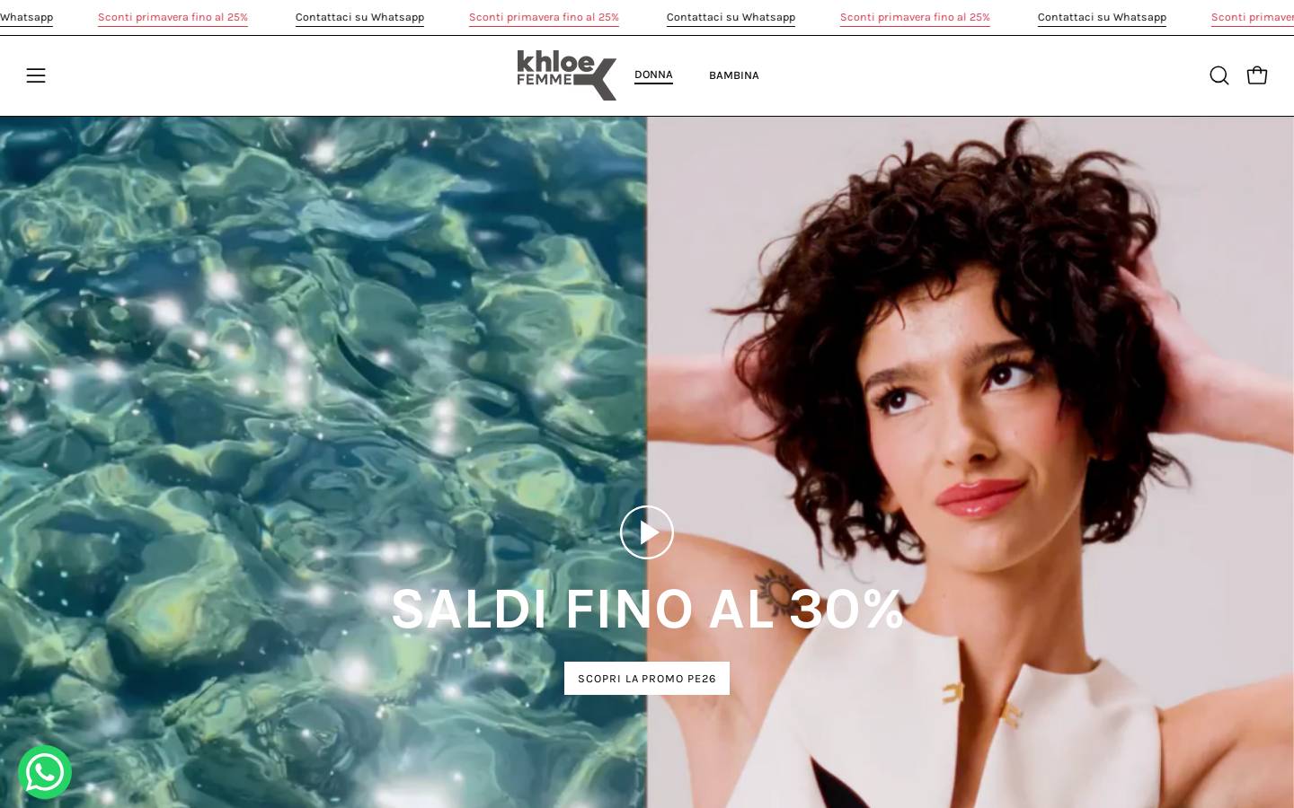 Khloè Femme homepage screenshot