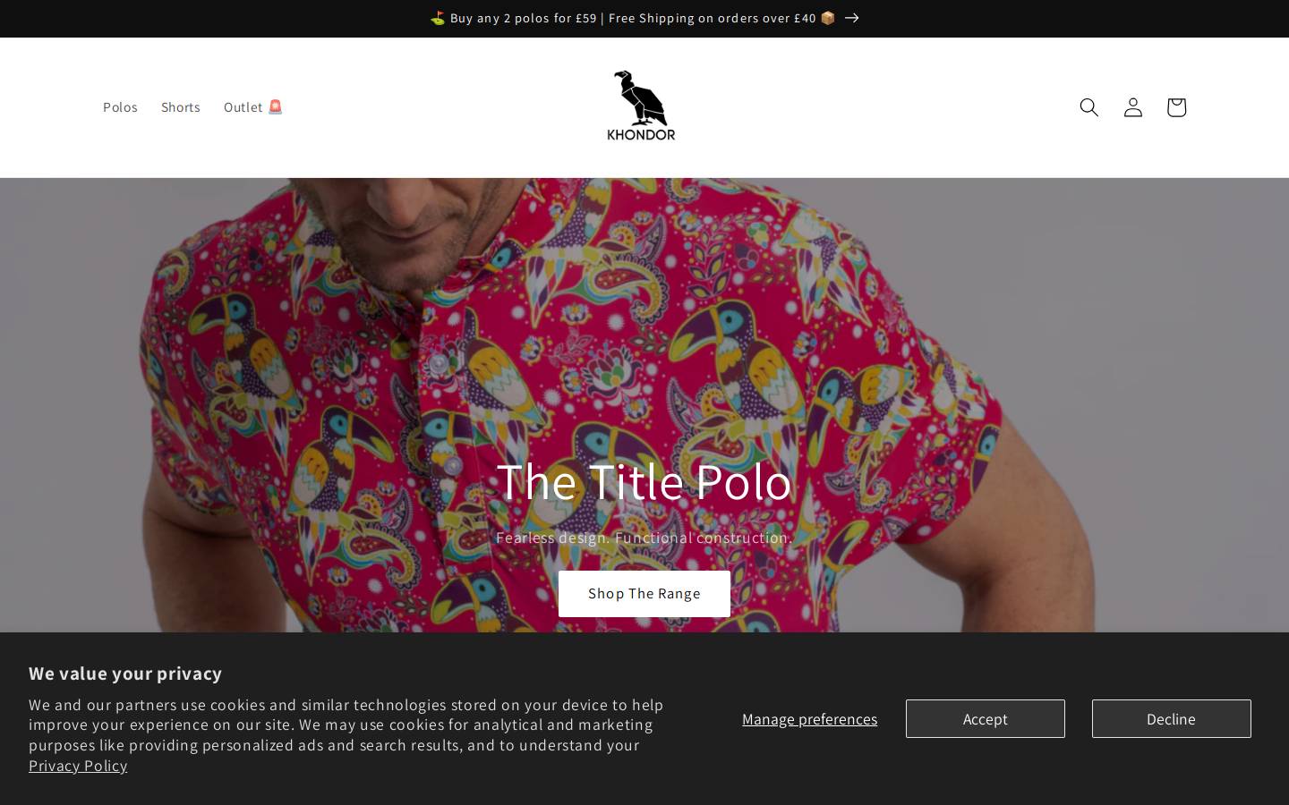 khondor.com homepage screenshot