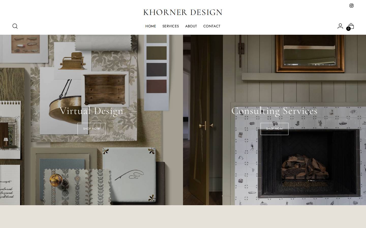 khornerdesign.com homepage screenshot