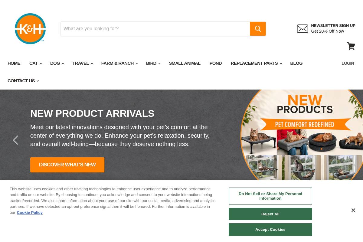 khpet.com homepage screenshot