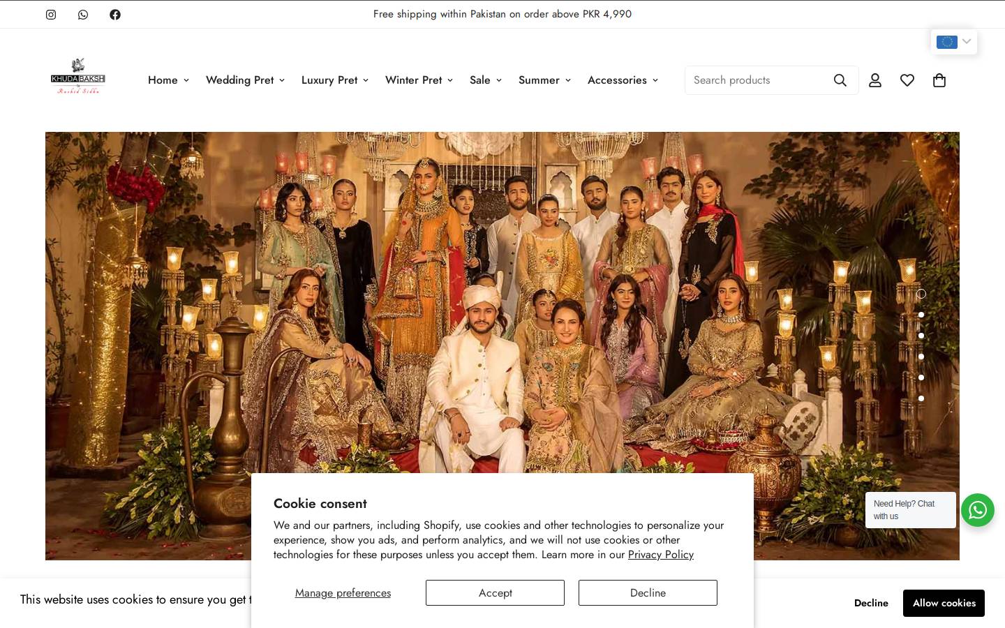 khudabaksh.com homepage screenshot