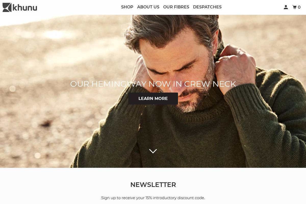 khunu.com homepage screenshot