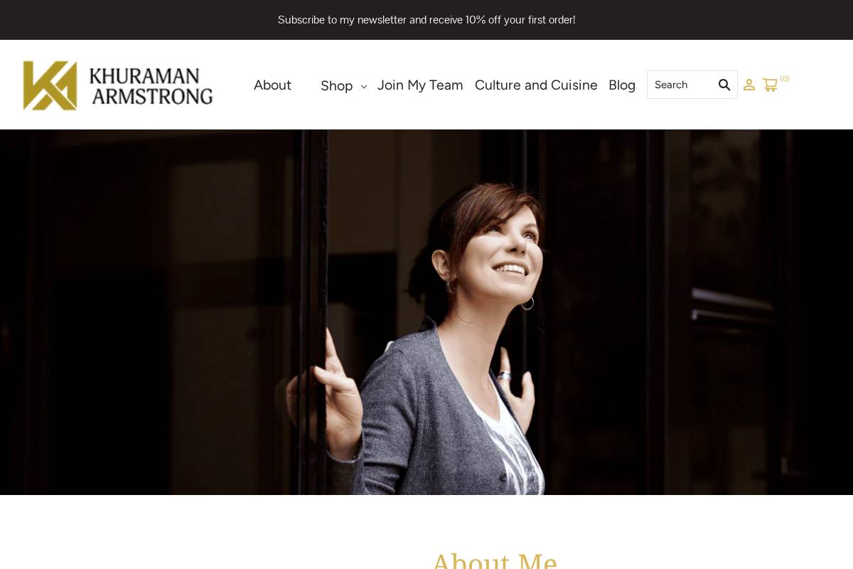 khuramanarmstrong.com homepage screenshot