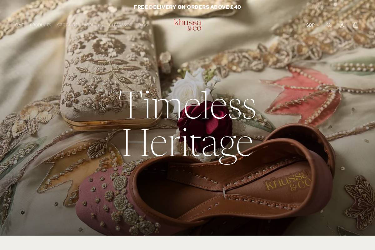 khussaandco.com homepage screenshot