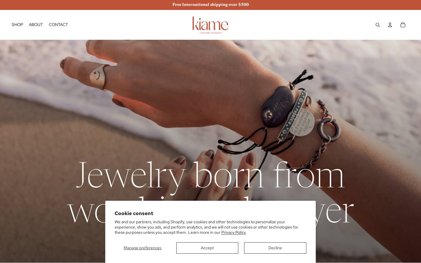kiame.me homepage screenshot