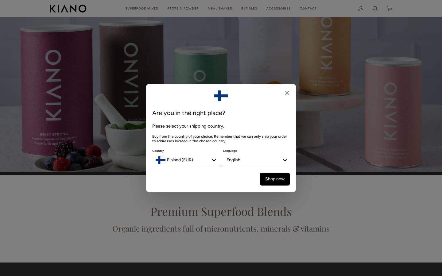 kianolife.com homepage screenshot