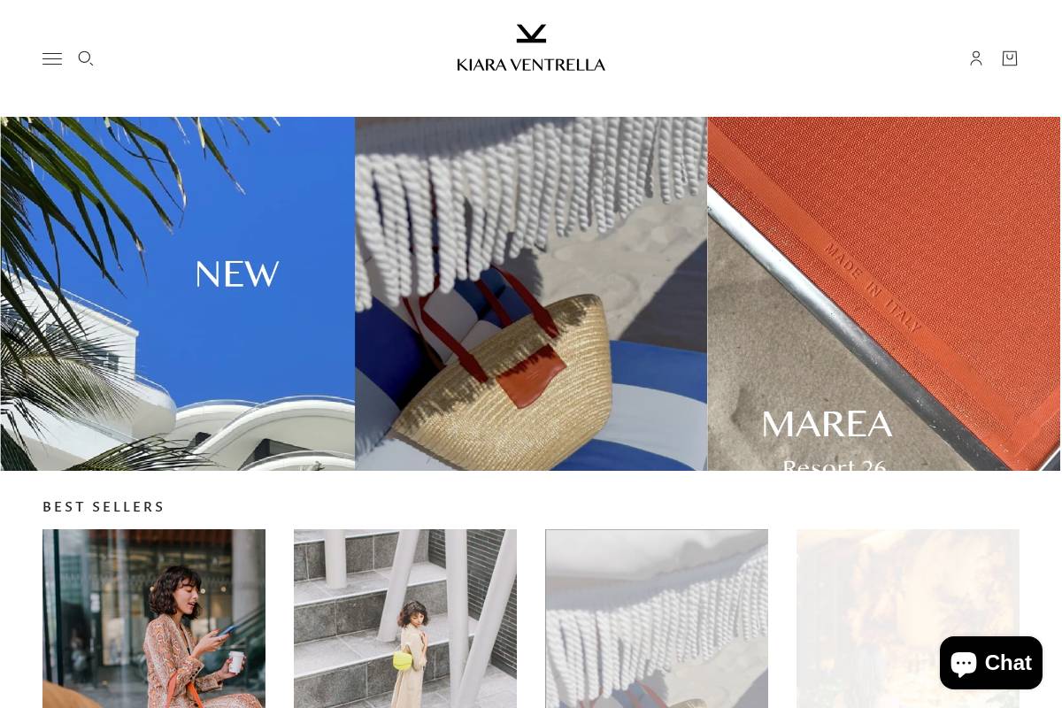 kiaraventrella.com homepage screenshot