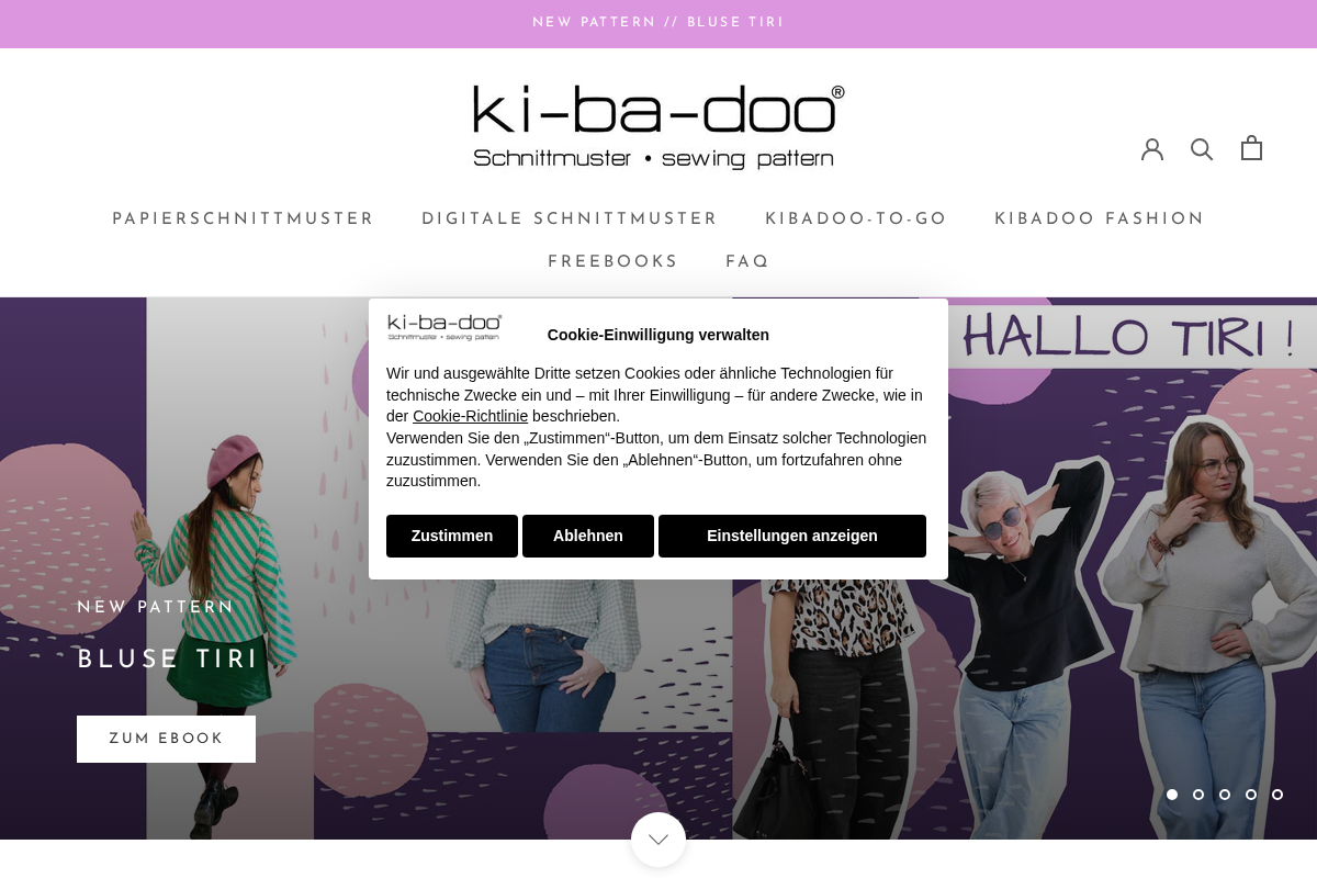 ki-ba-doo homepage screenshot