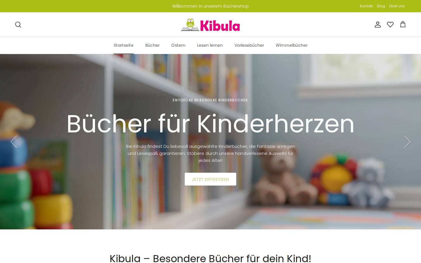 kibula.de homepage screenshot