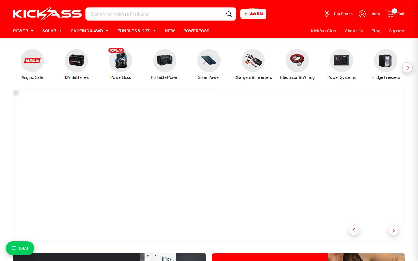 Kickassproducts homepage screenshot