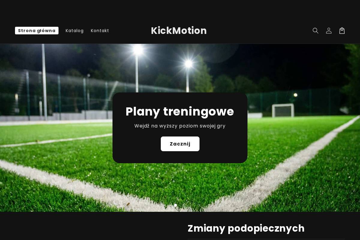 kickmotion.pl homepage screenshot