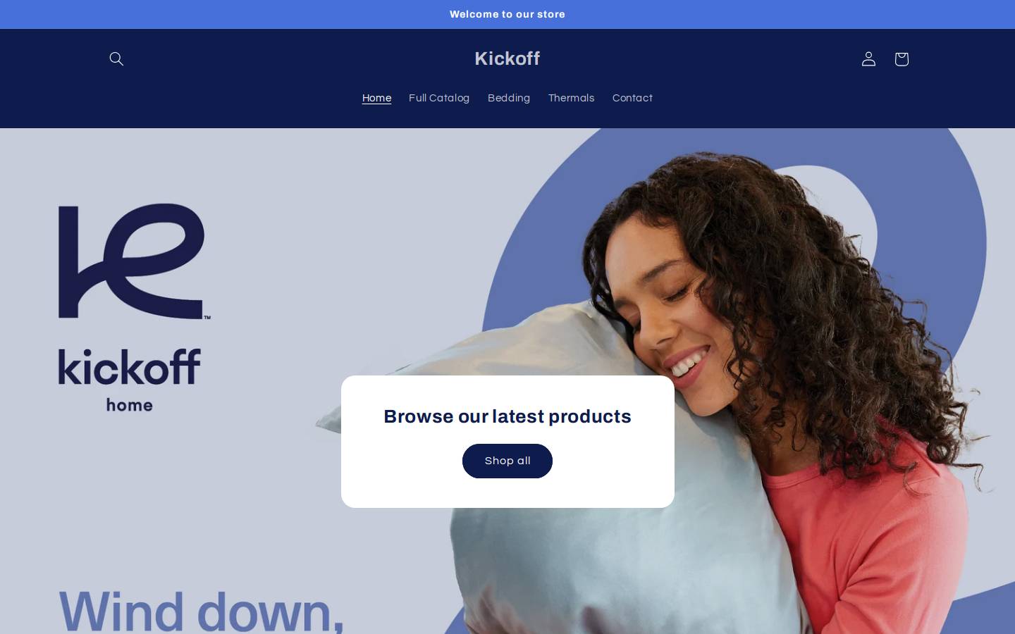 Kickoffliving homepage screenshot