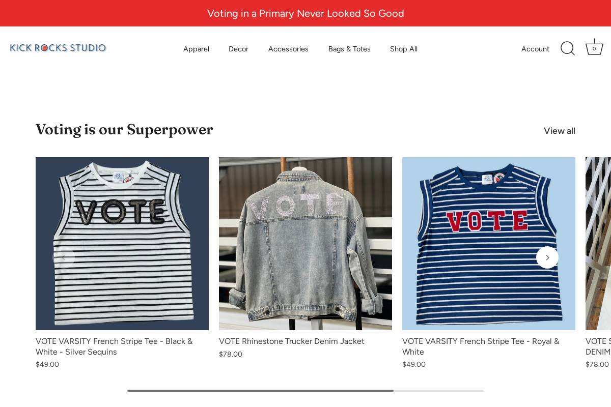 kickrocksstudio.com homepage screenshot