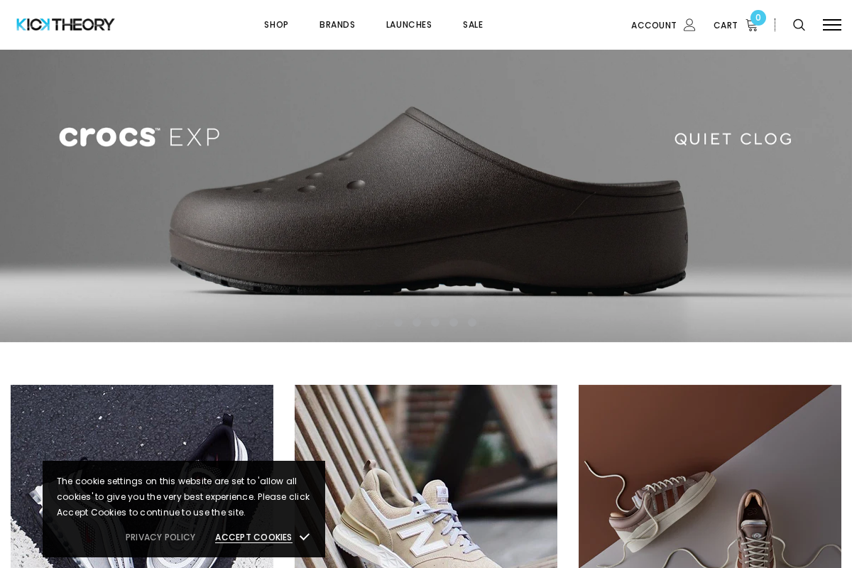 Kick Theory homepage screenshot