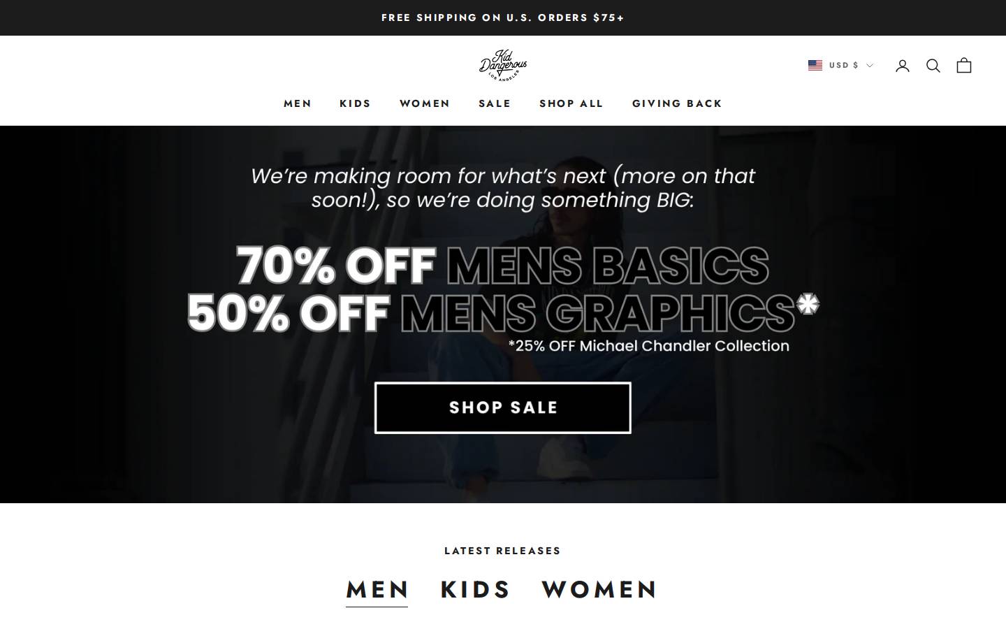 kiddangerous.com homepage screenshot