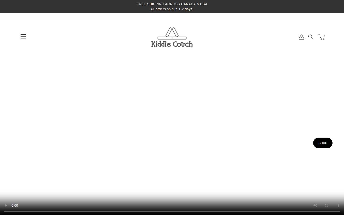 kiddiecouch.ca homepage screenshot
