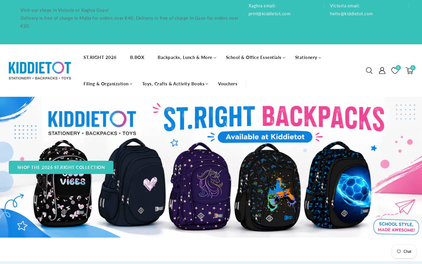 kiddietot.com homepage screenshot