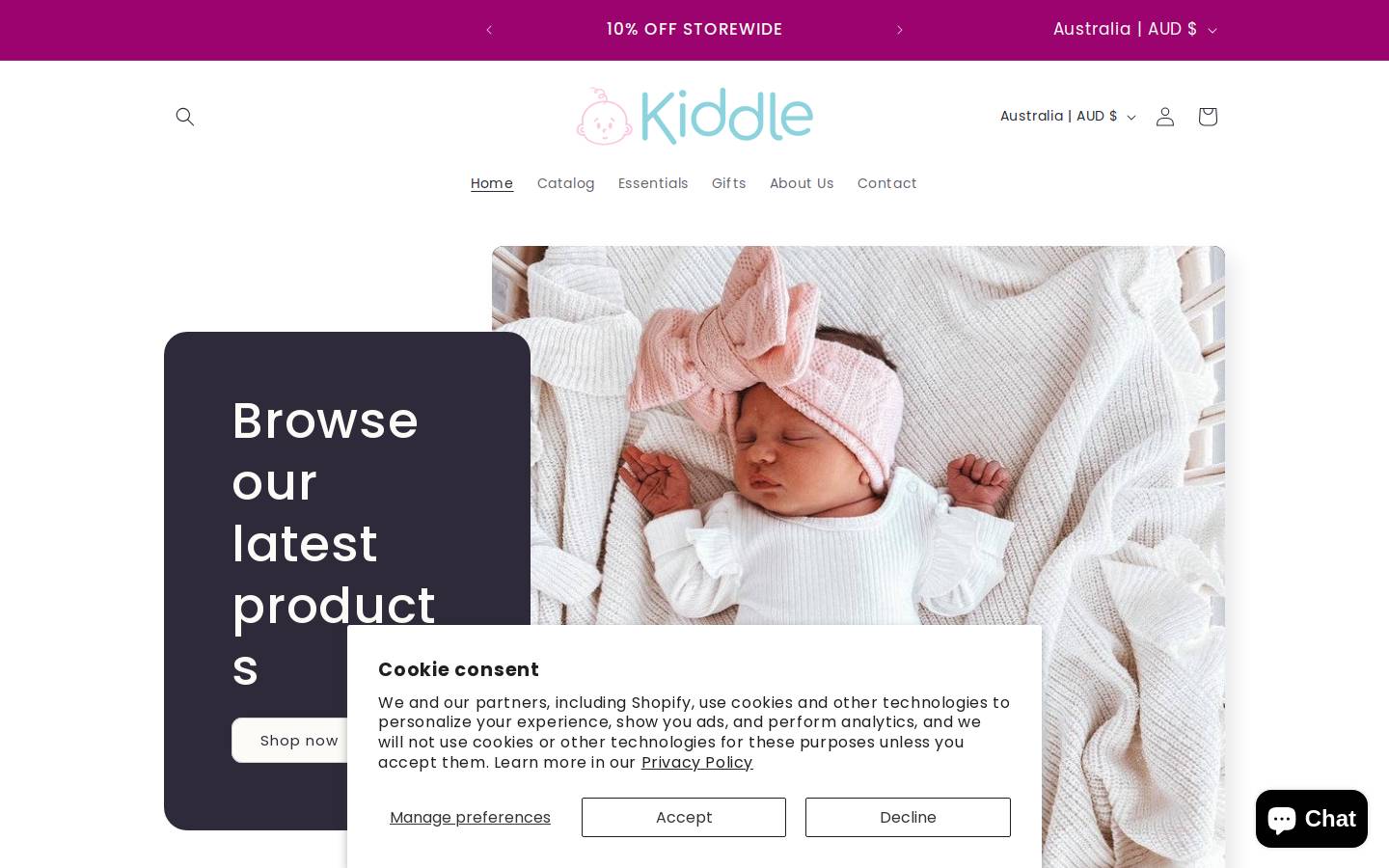 kiddle.com.au homepage screenshot