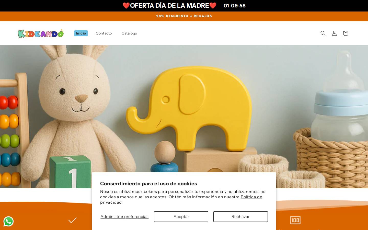 kideando.com homepage screenshot