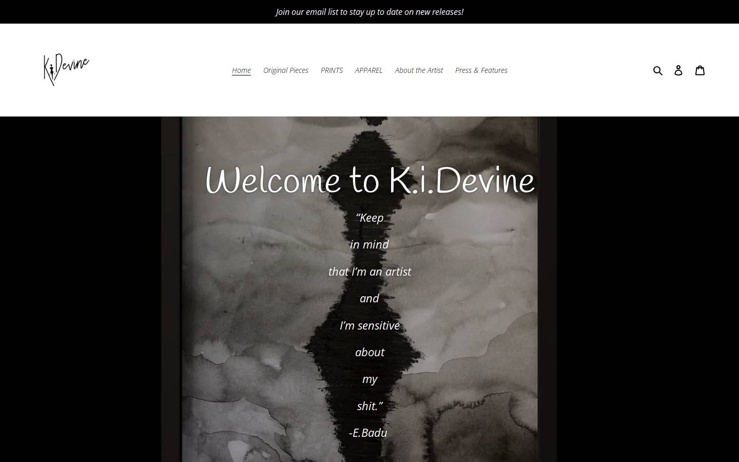 kidevine.com homepage screenshot