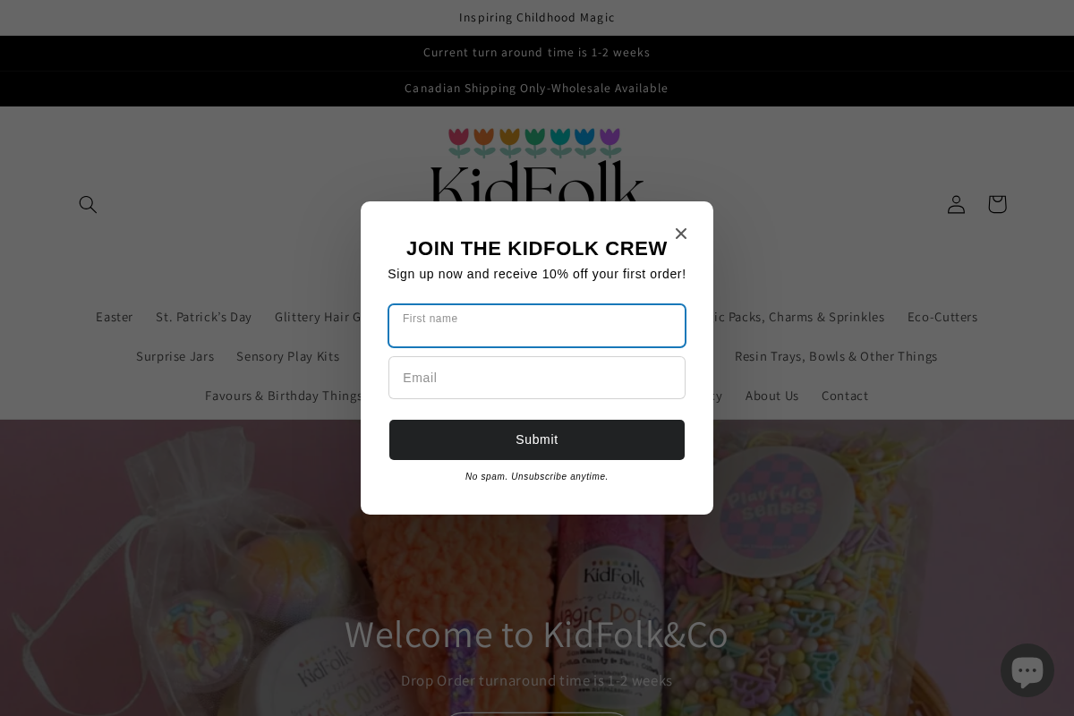 kidfolkandco.ca homepage screenshot
