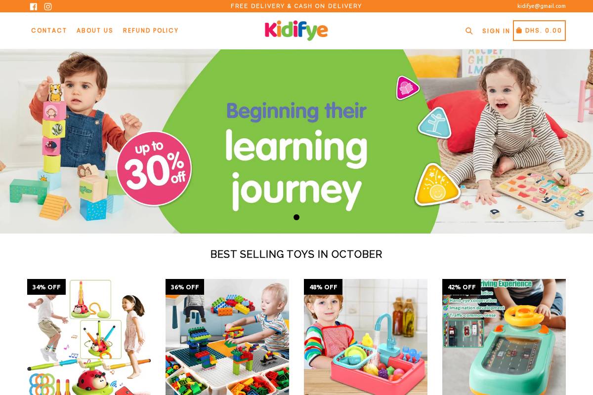 kidifye.com homepage screenshot