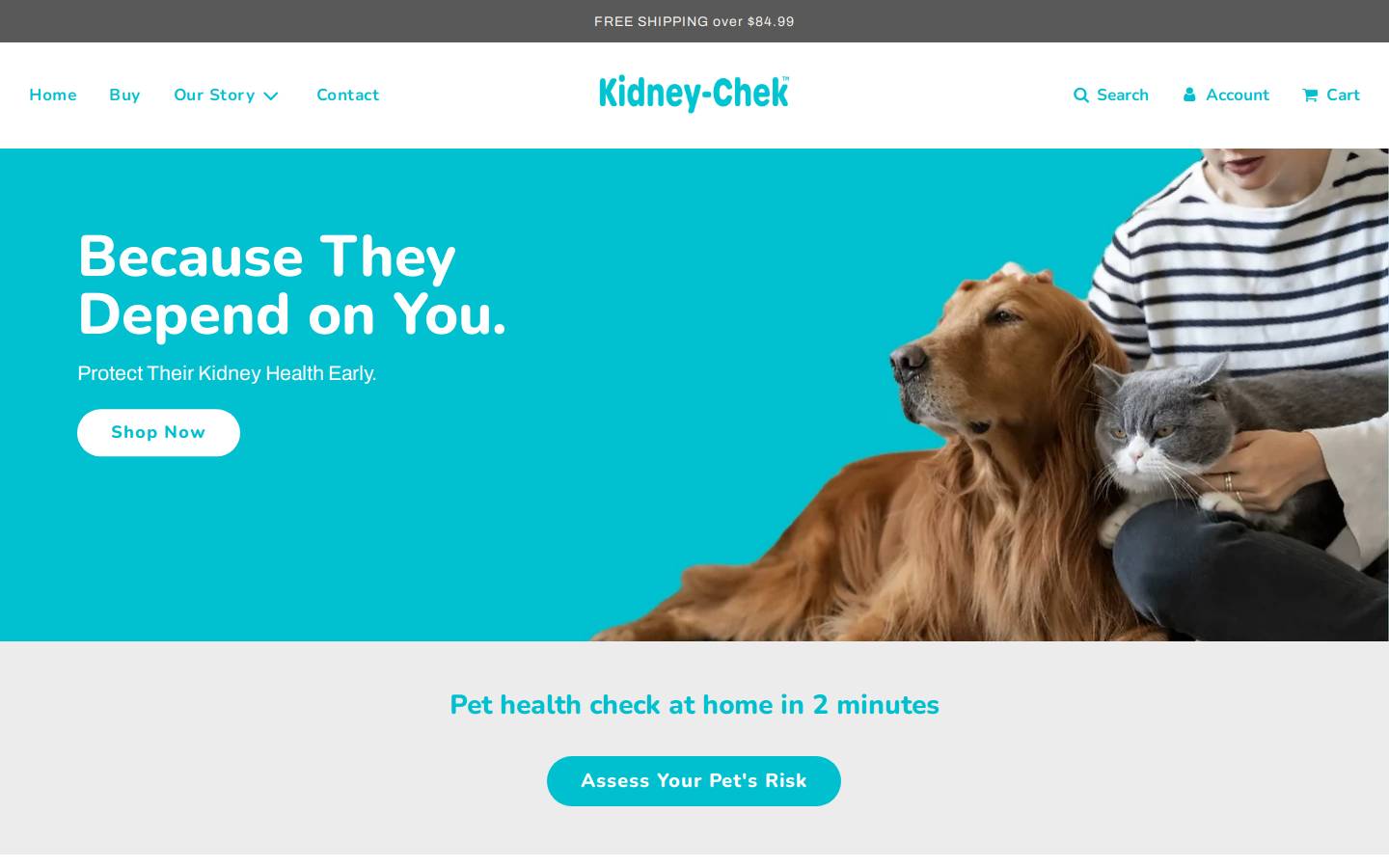 kidneychek.ca homepage screenshot