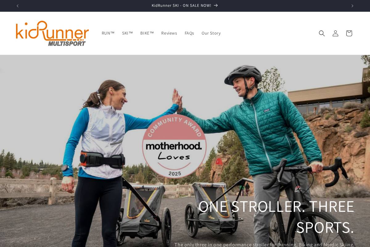 Kidrunner homepage screenshot