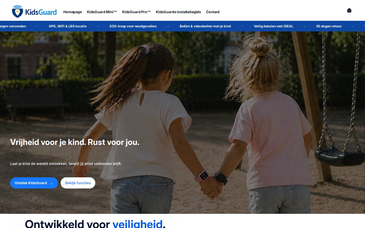 kidsguard.nl homepage screenshot