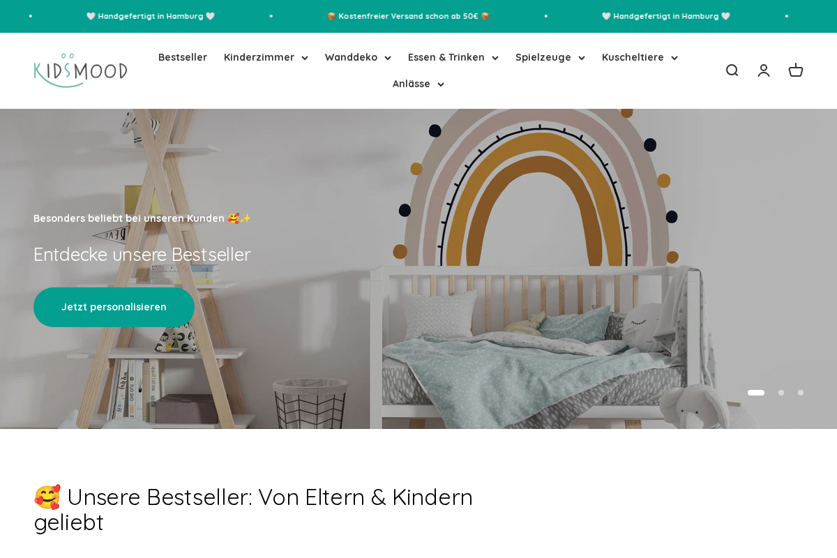 Kidsmood homepage screenshot