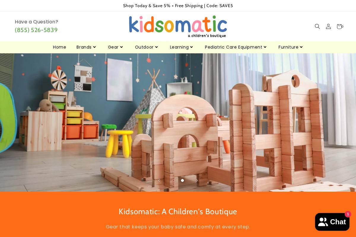 kidsomatic.com homepage screenshot