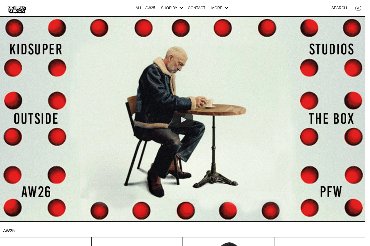 KidSuper homepage screenshot