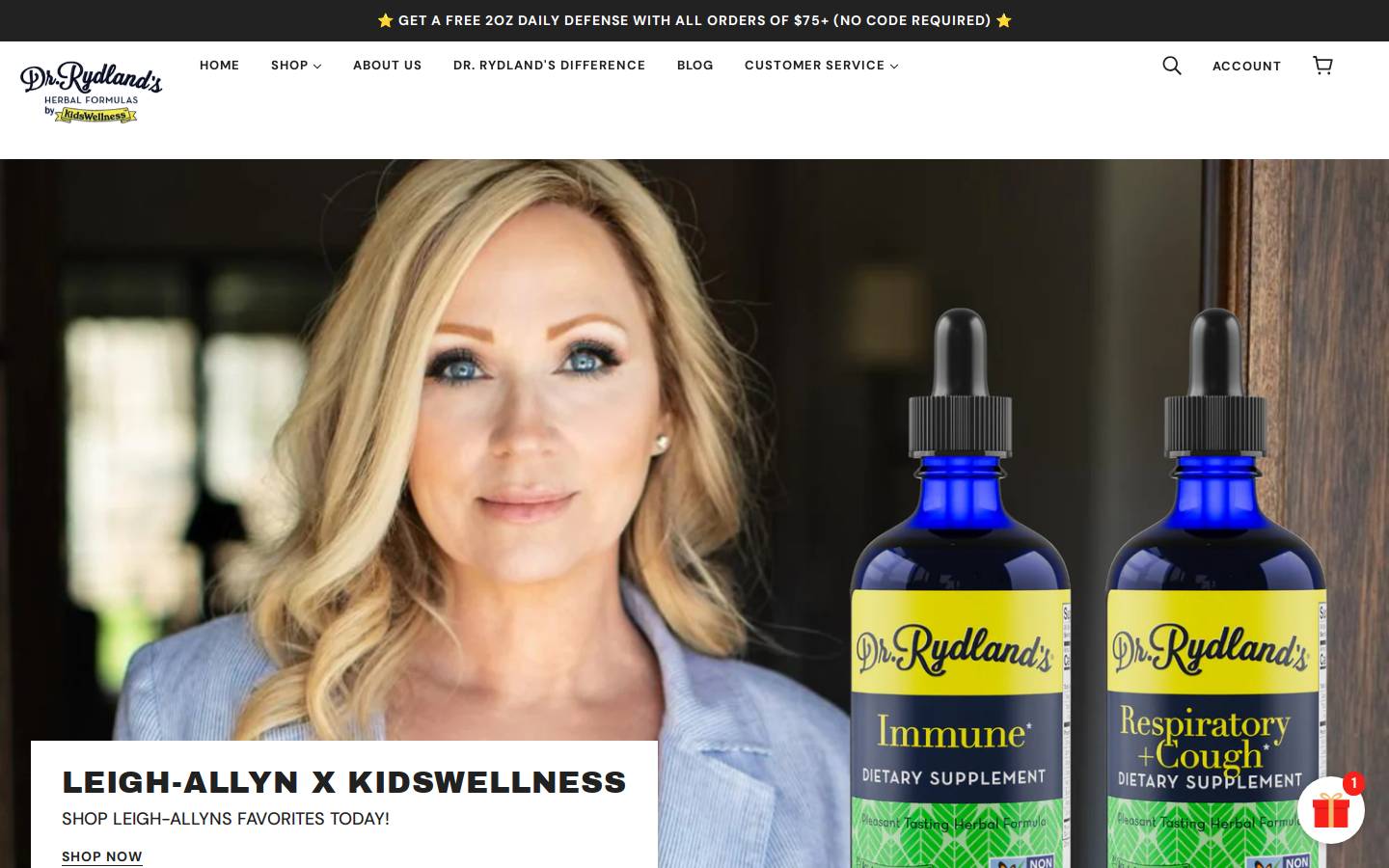 kidswellness.com homepage screenshot