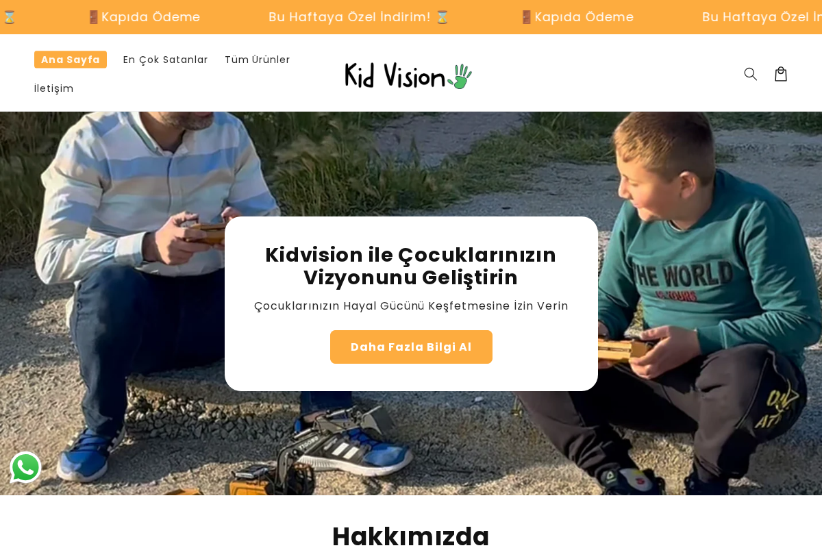 Kidvision homepage screenshot