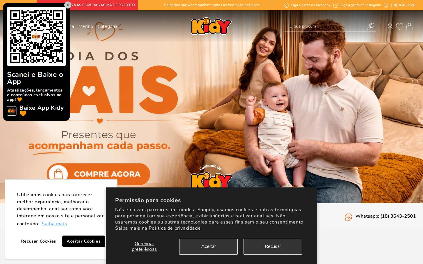 kidy.com.br homepage screenshot