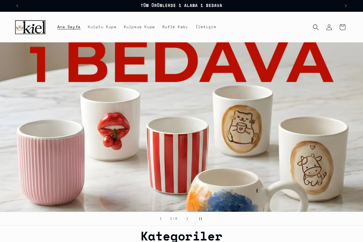 Kiel Ceramic homepage screenshot