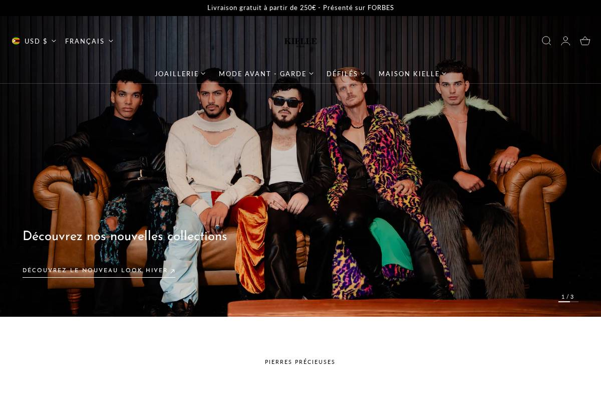kielleparis.com homepage screenshot