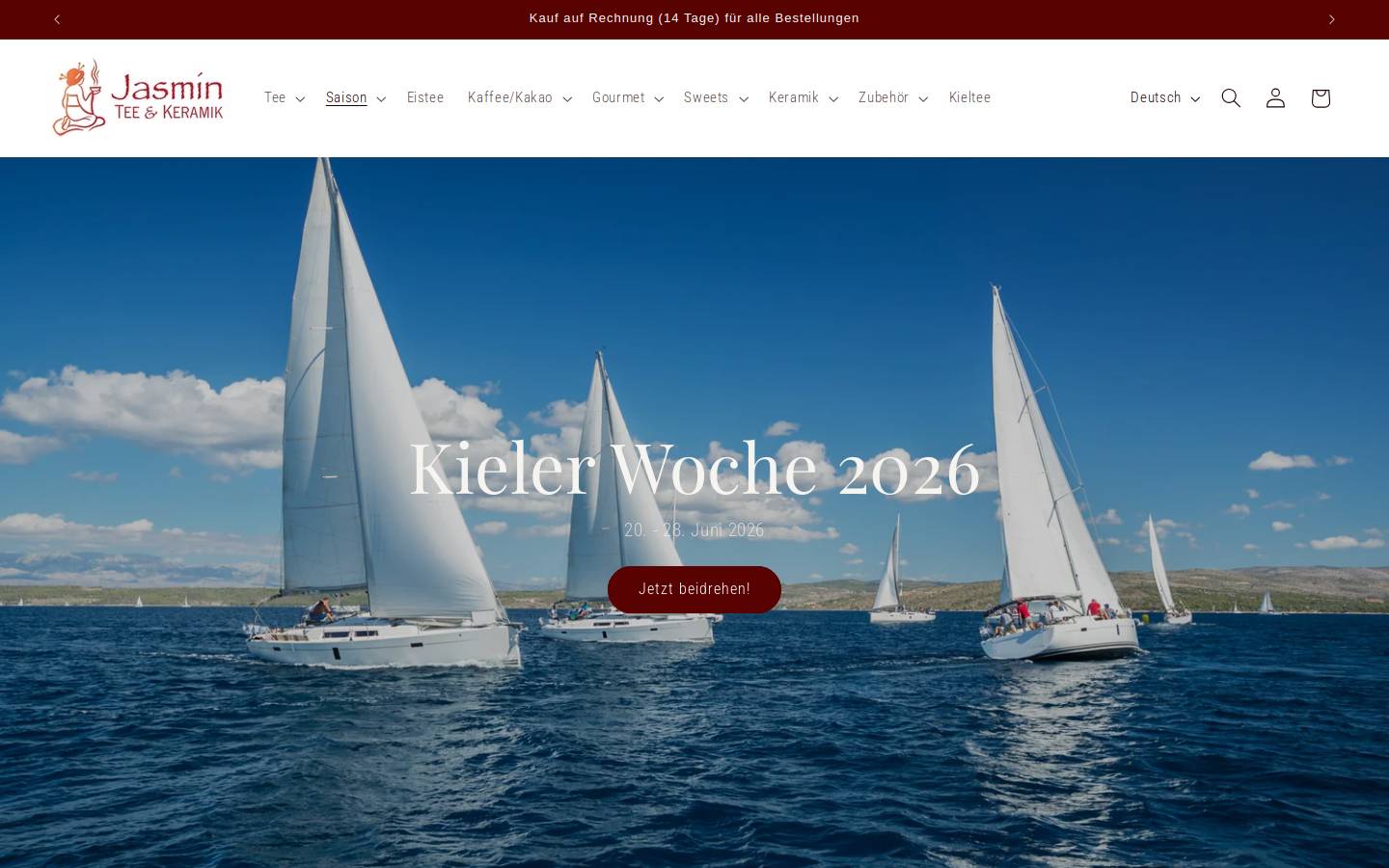 kieltee-jasmin.de homepage screenshot