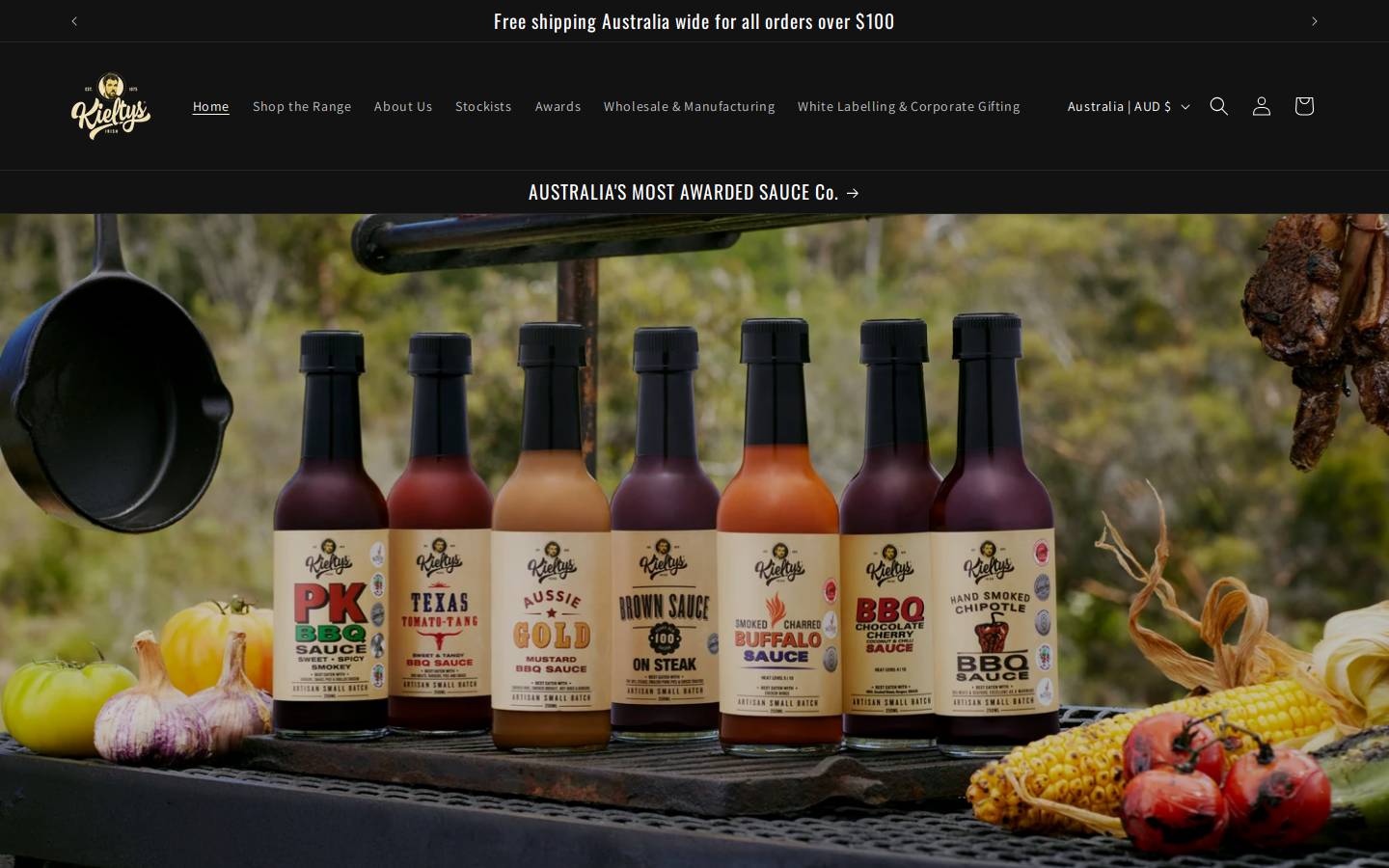 kieltysirish.com.au homepage screenshot