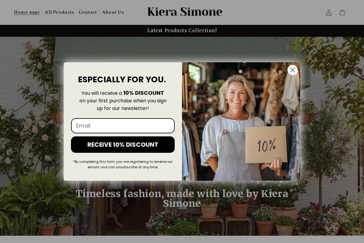 Kierasimone homepage screenshot
